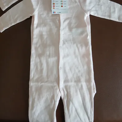 lot 2 pyjamas sans pieds fille DPAM 60 cm 3 mois